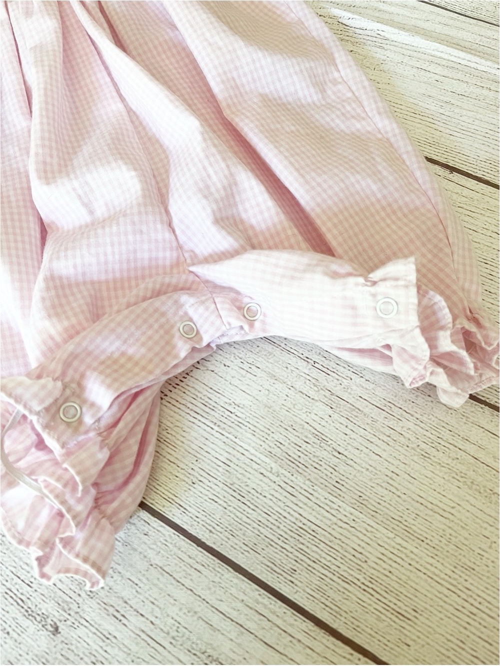 Petite Ami pink gingham smocked romper sz 3 months - Picture 8 of 8